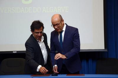 Reitor da UAlg, Paulo aguas, e Presidente do IPB, Orlando Rodrigues.jpg